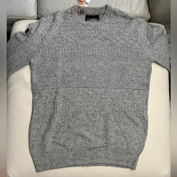 NWT - Superdry Men’s Wool Blended Ribbed Knit Sweater - Size XL - Picture 6 of 14
